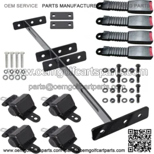 Universal Golf Cart 4 Seat Belts Mounting Bracket Set? Club Car