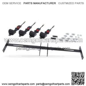 Universal Golf Cart 4 Seat Belts Mounting Bracket Kit Set Club Car