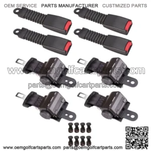 New Golf Cart Seat Belts Lap Set For EZGO/Yamaha/Club Car 4 Sets
