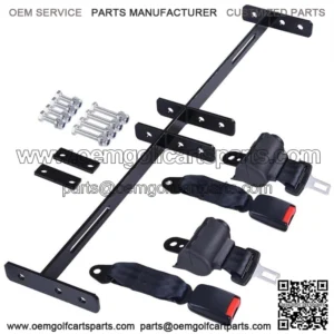 New ListingUniversal Golf Cart 2 Seat Belts Mounting Bracket Kit Set Club Car