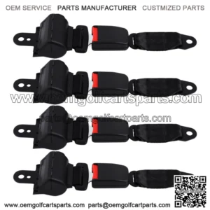 4 Pcs Universal Golf Cart Seat Belts Lap For EZGO Yamaha Club Car