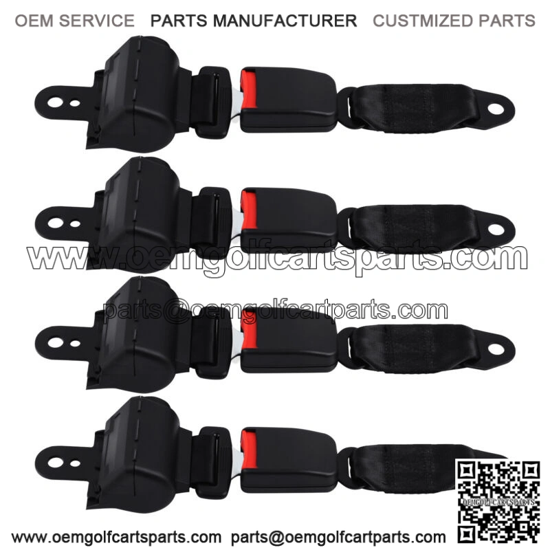 4 Pcs Universal Golf Cart Seat Belts Lap For EZGO Yamaha Club Car