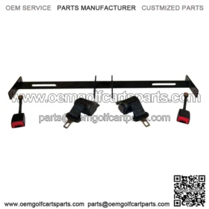 Golf Cart Seat Belt Bracket w/ Two Seat Belts all Carts