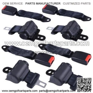 4 Seat Belts Universal Golf Cart Mounting Bracket Kit Set Club Car