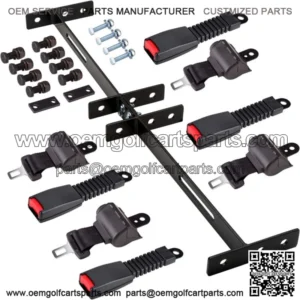 Golf Cart Seat Belts Bracket Kit for EZGO, Yamaha, Club Car