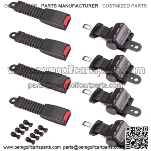 4x 42" Universal Golf Cart Seat Belts Front Rear Lap Seat Belt New