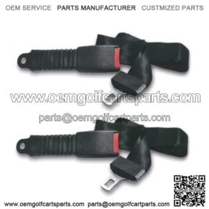 Golf Cart UNIVERSAL Lap Belt Seat Belt Set(2) Fits Club Car,EZGO,Yamaha, STAR