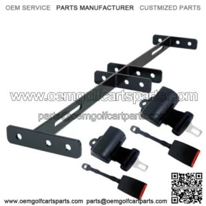 Universal Golf Cart Extended 57" 2 Person Seat Belt Combo Bracket Ki