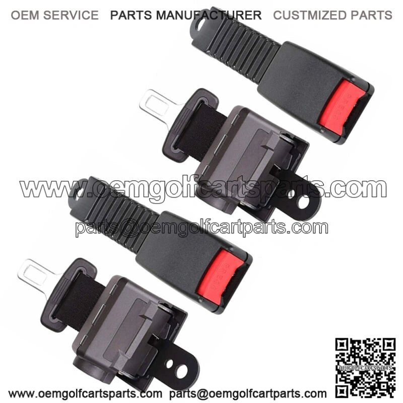 FOR EZGO&Yamaha&Club Car 42" Golf Cart Seat Belts Lap Set 2 Sets