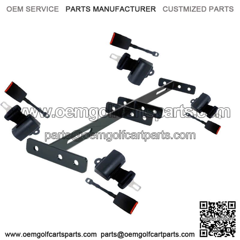 4 Golf Cart Seat Belts Bracket Kit EZGO Yamaha Club Car Madjax