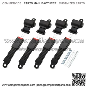 4 Universal Golf Cart Seat Belts Club Car for EZGO Yamaha Club Car