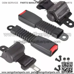 4x Universal Golf Cart Seat Belts 42" Front Rear Lap Seat Belt