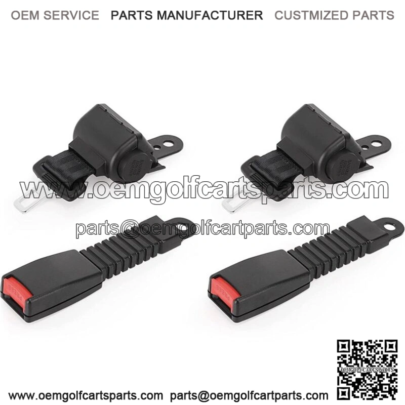Golf Cart Universal Seat Belts with Buckles (2 Pack)