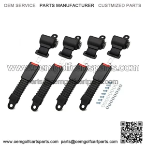 Golf?Cart?Seat?Belts?Club?Car?For?Front?And?Rear Seats Compatible 4 Pcs