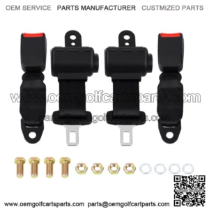 2x Golf Cart Seat Belts Universal Lap Strap for EZGO Yamaha Club Car