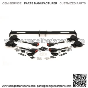 Golf Cart Seat Belt Kit with Bracket Bar for Club Car, Yamaha, EZGO