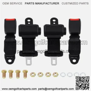 2x Golf Cart Seat Belts 57" Universal Lap Strap EZGO Yamaha Club Car