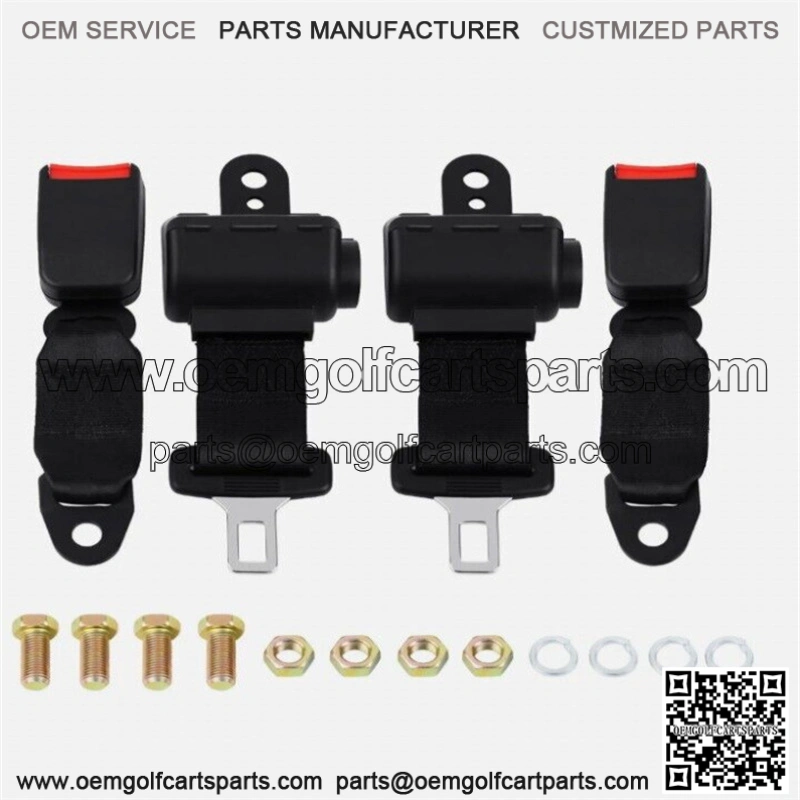 2x Golf Cart Seat Belts 57" Universal Lap Strap EZGO Yamaha Club Car