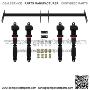 4pcs Universal Golf Cart Seat Belts Mounting Bracket Kit Club Car
