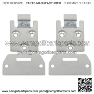 Set of 2 Seat Bottom Hinge and Plate for EZGO TXT/Medalist 1995 Up Golf Cart
