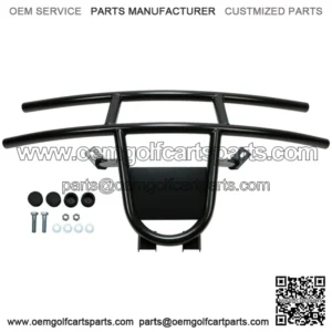 For EZGO RXV 2008-2015 Golf Cart Heavy Duty Black Steel Bumper Brush Guard
