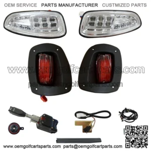 RXV Golf Cart Light Kit - STREET LEGAL (LED or Regular) - Factory Style