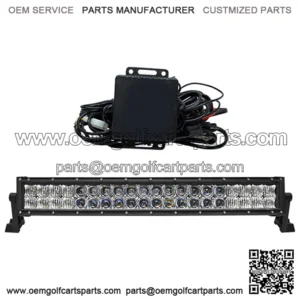 21.5" RGB Custom Color Golf Cart LED Utility Light Bar -12V (120 Watt / 7,800 Lumens, Fits All Carts)