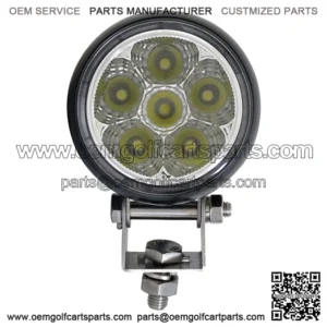 2.25" Golf Cart LED Utility Spotlight - 12-24V (18 Watt / 1,350 Lumens, Fits All Carts)