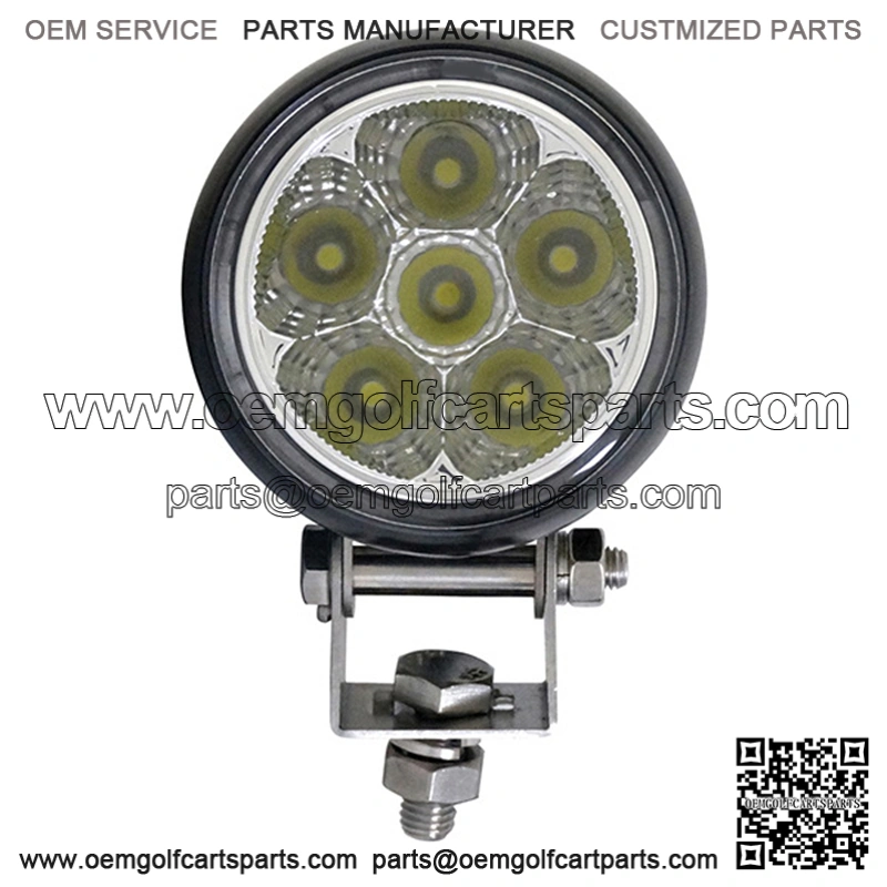 2.25" Golf Cart LED Utility Spotlight - 12-24V (18 Watt / 1,350 Lumens, Fits All Carts)