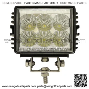 4.5" Golf Cart LED Utility Spotlight - 12V-24V (18 Watt / 1,350 Lumens, Fits All Carts)