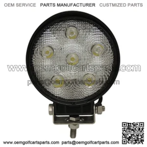 4.5" Golf Cart LED Utility Floodlight - 12V-24V (18 Watt / 1,350 Lumens, Fits All Carts)