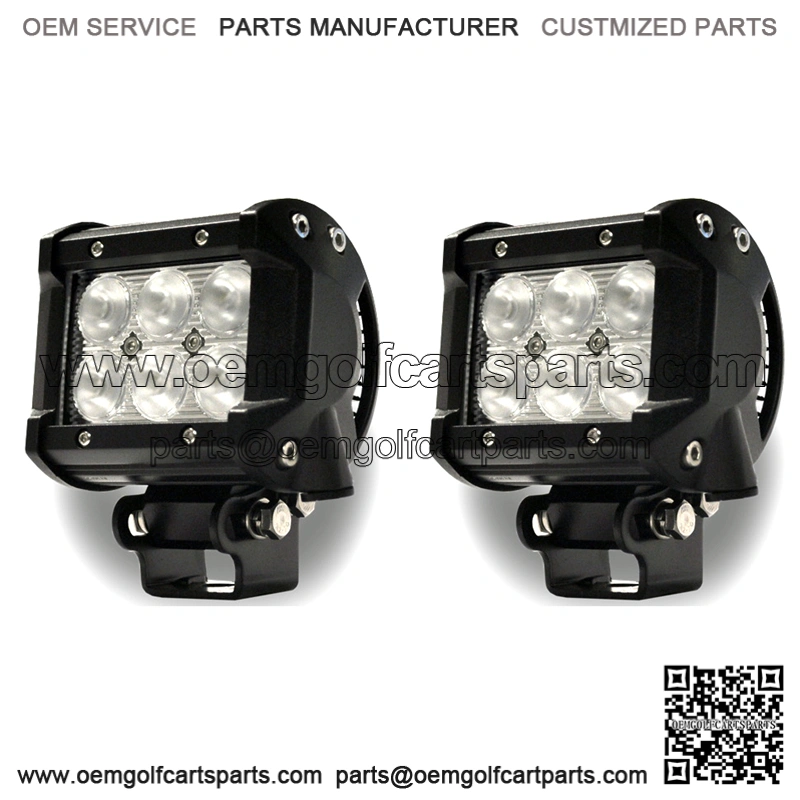 4" Golf Cart LED Lights - Flood Light Pack (Set of 2)