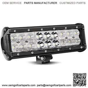 54W Led Light Bar 9 inch 12V Led Light Spot Flood Combo Work Light Bar Daytime Driving Lights Fog Lights For ATV UTV Jeep Offroad Truck Golf Cart Boat