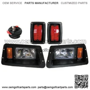 Yamaha G14 - G22 Golf Cart Headlight & LED Tail Light Kit
