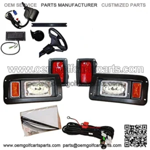 Performance Plus Carts Club Car DS Golf Cart All LED Deluxe Street Legal Light Kit for 1993 and Up