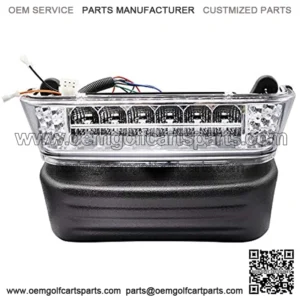 Club Car Precedent Led Head Light with Bumper Replacement or Upgrade for 2004-UP Electric Golf Carts