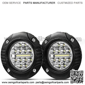 Flush Mount Led Pods 5 Inch LED Truck Work Light Bar 1Pair 48W Driving Bumper lights Flood Spot Combo Off Road Fog Lights Waterproof for Golf Cart Tractor Tacoma ATV UTV