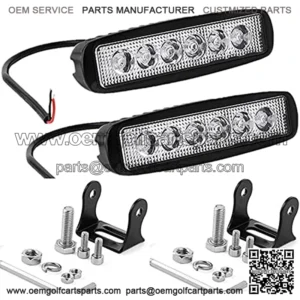 6inch Led Backup Lights 18W 6000K LED Reverse Tractor Work Lights Bar 12V For golf cart,ATV, SUV, Jeep Wrangler, lawn mower, Go-Kart