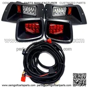 Golf Cart Accessories Front and Rear LED Headlights Turn Signal Kit EZGO ClubCar YAMAHA