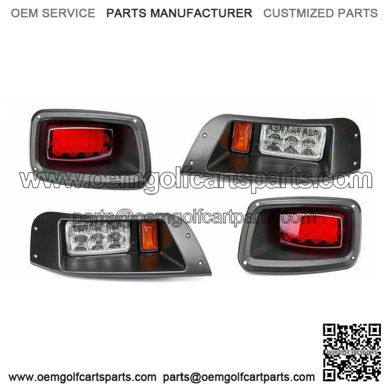 For EZGO TXT Golf Cart LED Headlight & Taillight Kit 1996-2013 Gas and Electric