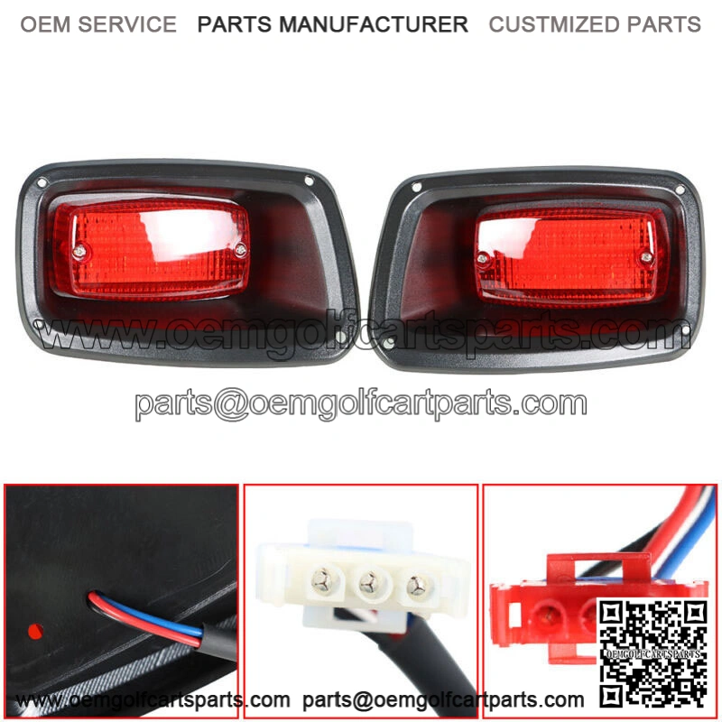2 LED Taillights FOR EZGO TXT, ST Golf Cart Full LED Rear Tail Light