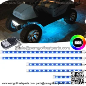 6PCS LED Light Strip Underglow Neon Lamp For Club Car EZGO Yamaha Golf Cart Kart