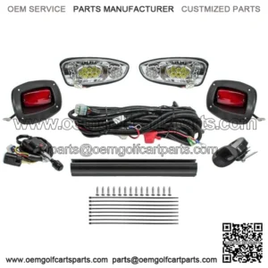 Golf Cart Deluxe Street Legal All LED Light Kit for EZGO RXV 2008-2015