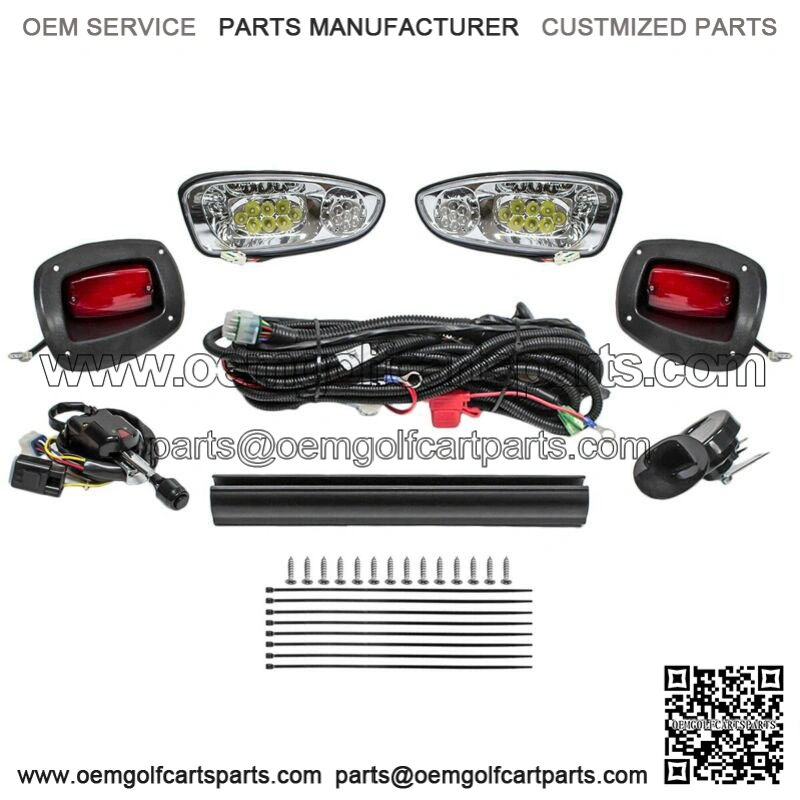 Golf Cart Deluxe Street Legal All LED Light Kit for EZGO RXV 2008-2015