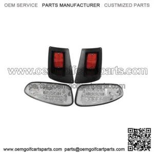 EZGO RXV Golf Cart LED Headlight & Tail light Kit 2008-15 Gas and Electric