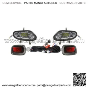 EZGO TXT 2014-UP Valor/Freedom Basic Light Kit LED Headlights w/ LED Taillights