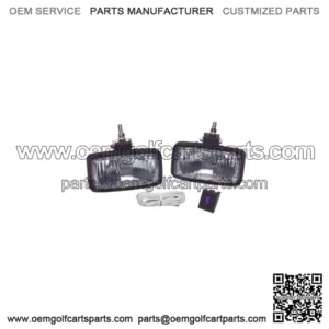 12-Volt Heavy Duty Halogen Headlight Set (Black Housing)(Universal Fit)