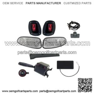 Deluxe LED Factory Style Street Package for E-Z-GO RXV ?C Clear Lenses (08-15)