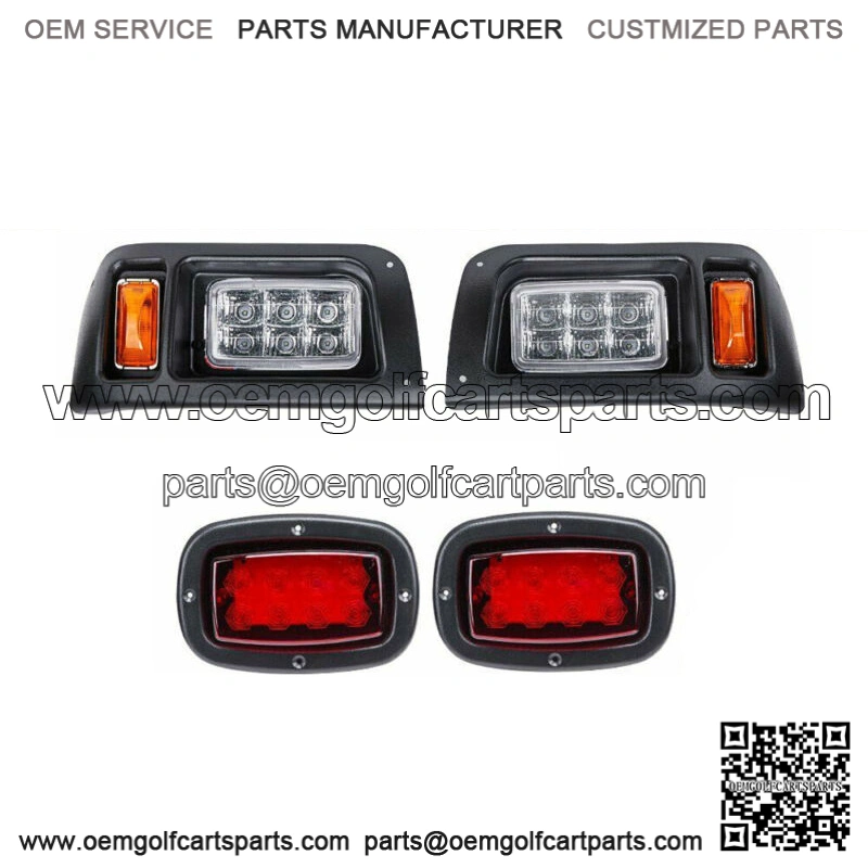 Golf Cart LED Light Kit Headlight and Tail Light Kit For Club Car DS 1993 UP