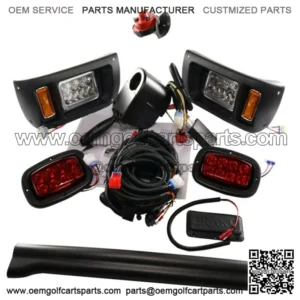 Club Car DS 93+ LED Deluxe Light Kit Turn Signals Brake Light Horn Street Legal
